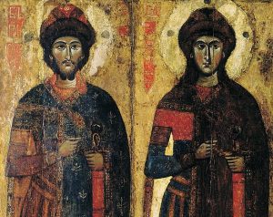 gleb boris saints church commemorates liturgically baptism rus named roman holy david