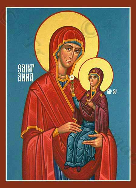 Святой Анны география. Russian icons Saint Ann. Hail icon.