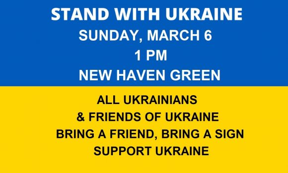 Rally in New Haven for Ukraine on Sunday