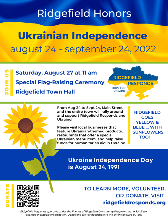 Ridgefield honors Ukrainian Independence
