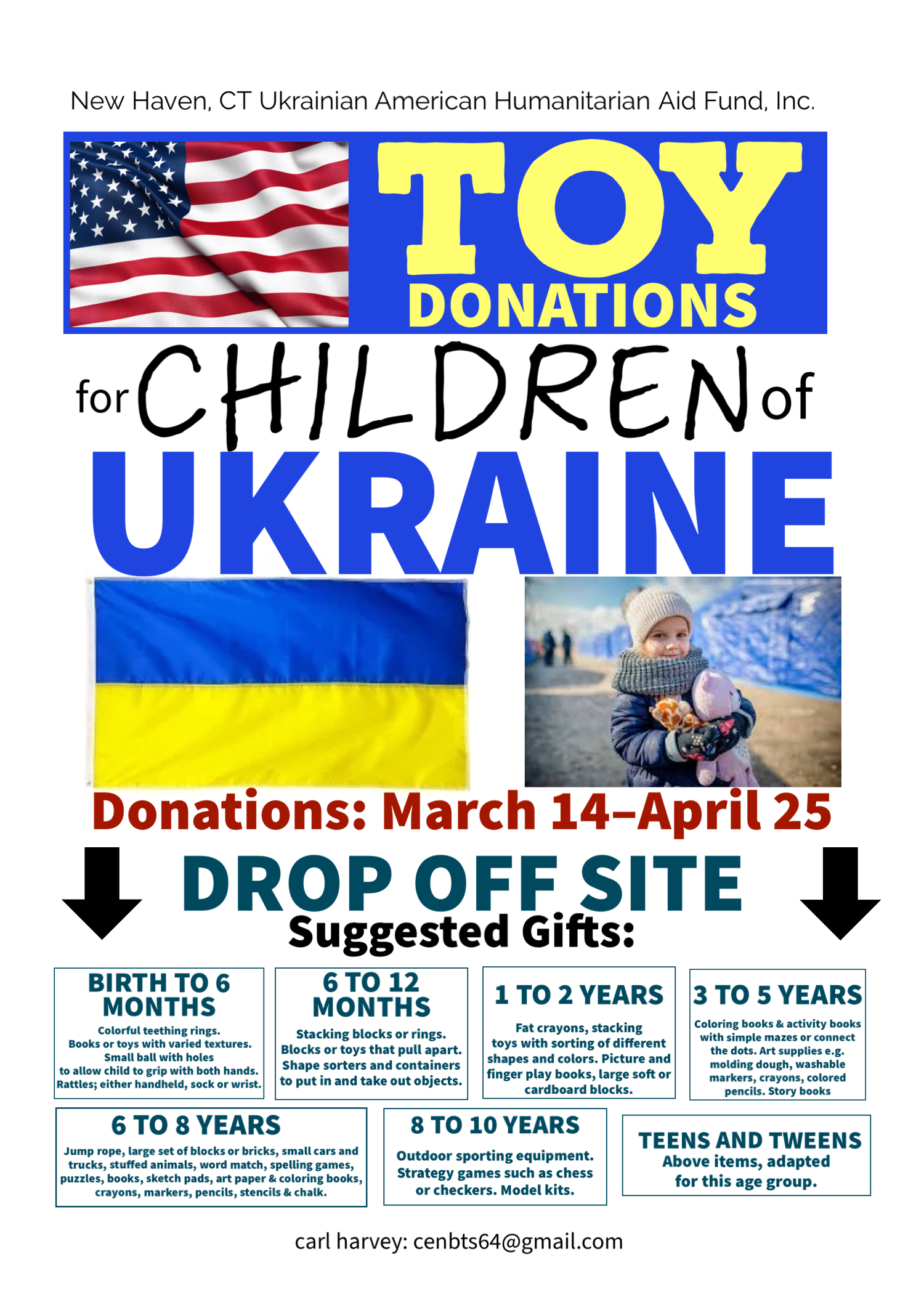 Toys for Children in Ukraine St. Michael the Archangel Ukrainian